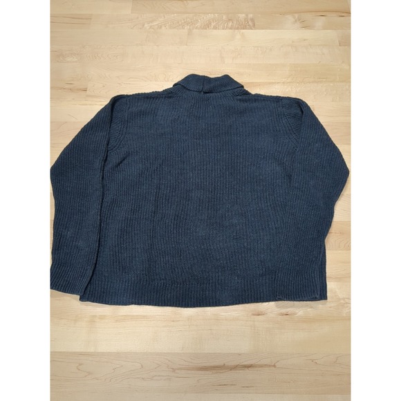 Lucky Brand Linen Blend Cardigan Sweater Shawl Collar Button Blue Size XL Men's - Picture 4 of 11